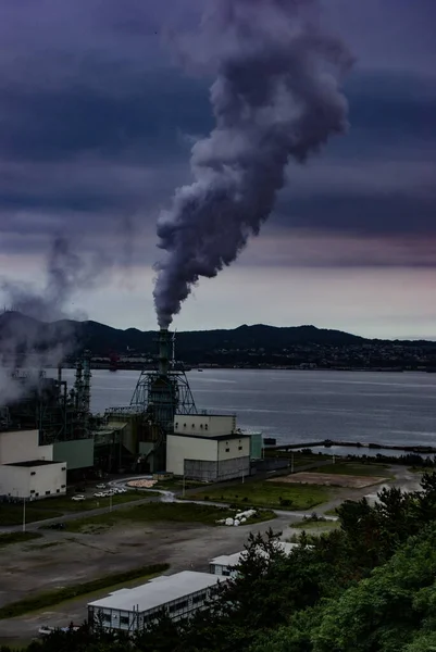 Área Fábrica Muroran Localização Tiroteio Hokkaido — Fotografia de Stock