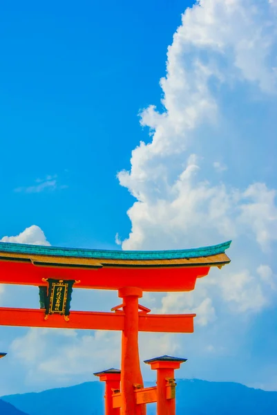 Miyajima Itsukushima Shrine Torii Shooting Location Hiroshima — Stock Photo, Image