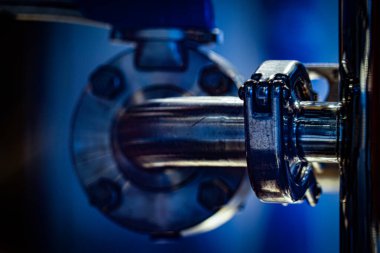 Stainless steel piping. Shooting Location: Minami -ku, Yokohama