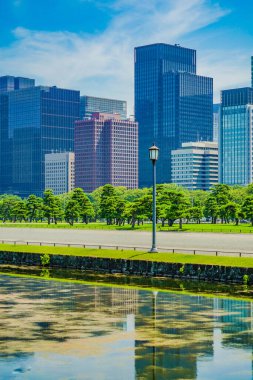 High -rise buildings in Marunouchi. Shooting Location: Chiyoda ward, Tokyo