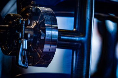 Stainless steel piping. Shooting Location: Minami -ku, Yokohama