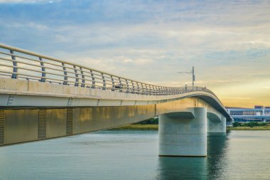 Tamagawa Sky Bridge and evening view. Shooting Location: Ota -ku, Tokyo