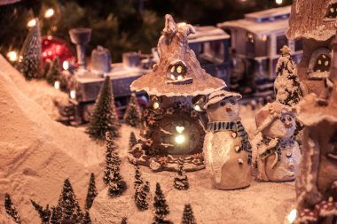 Snow village (diorama). Shooting Location: Meguro -ku, Tokyo