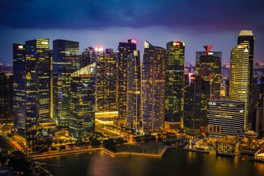 Singapore office district. Shooting Location: Singapore