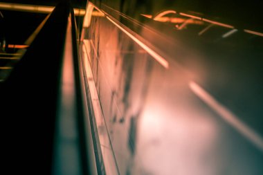 Escalator (business image). Shooting Location: Tokyo metropolitan area