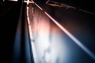 Escalator (business image). Shooting Location: Tokyo metropolitan area
