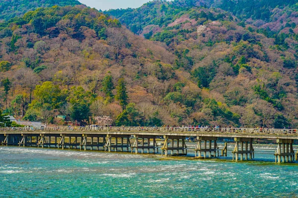 Puente Togetsu Kioto Ubicación Del Disparo Kyoto — Foto de Stock