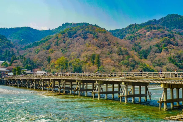 stock image Togetsu Bridge (Kyoto). Shooting Location: Kyoto