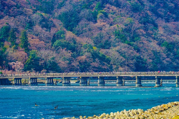 Puente Togetsu Kioto Ubicación Del Disparo Kyoto —  Fotos de Stock
