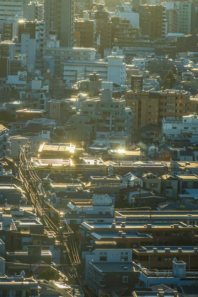 Shinjuku Dzielnicy Mieszkalnej Wieczorem Widok Rozmieszczenie Shinjuku Tokio — Zdjęcie stockowe