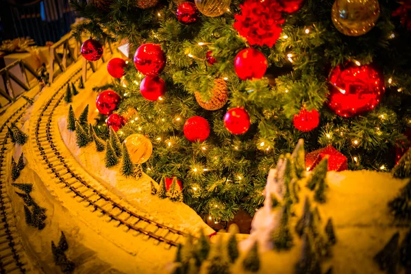 Decoração Árvore Natal Localização Tiroteio Prefeitura Yokohama City Kanagawa — Fotografia de Stock