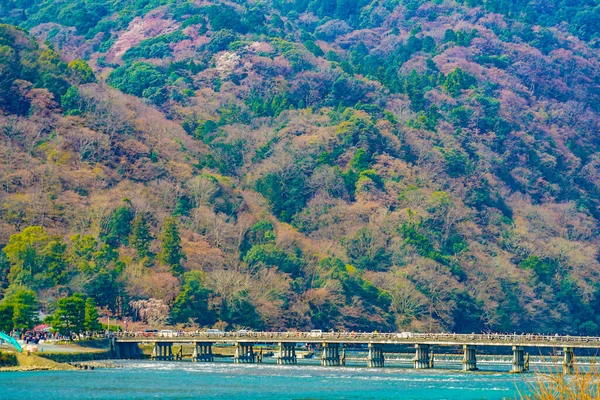 Ponte Togetsu Kyoto Localização Tiroteio Kyoto — Fotografia de Stock