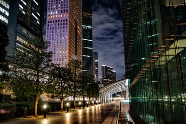 Shiodome ofis bölgesi. Çekim yeri: Minato -ku, Tokyo