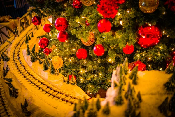 Decorazione Dell Albero Natale Ubicazione Delle Riprese Prefettura Yokohama City — Foto Stock