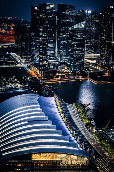 Singapur Daki Marina Körfezi Çekim Konumu Singapur — Stok fotoğraf