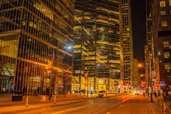 Widok Nocny Toronto Kanada Miejsce Fotografowania Toronto — Zdjęcie stockowe