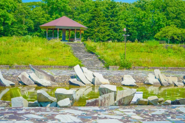 Akita Bölgesi Central Park Çekim Konumu Akita — Stok fotoğraf