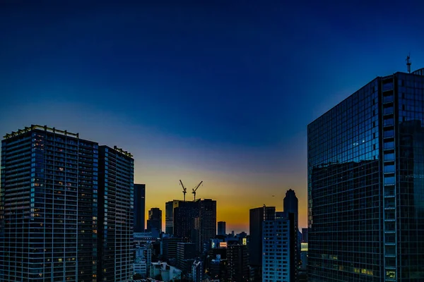 Tamachi Grup Akşam Manzarası Minato Ward Çekim Yeri Minato Tokyo — Stok fotoğraf