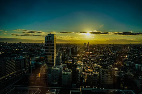新宿住宅区和晚景 射击地点 东京新宿 — 图库照片