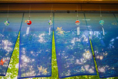 İyi niyet ve serin bir rüzgar çanı. Çekim yeri: Chuo -ku, Tokyo