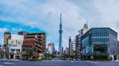 Tokyo Gökyüzü Ağacı 'nın manzarası. Çekim Konumu: Sumida -ku, Tokyo