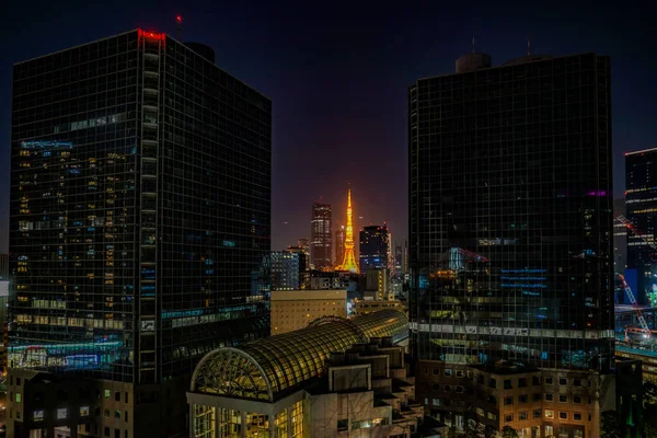 Minato Ward Gebäude Und Tokyo Tower Drehort Minato Tokio — Stockfoto