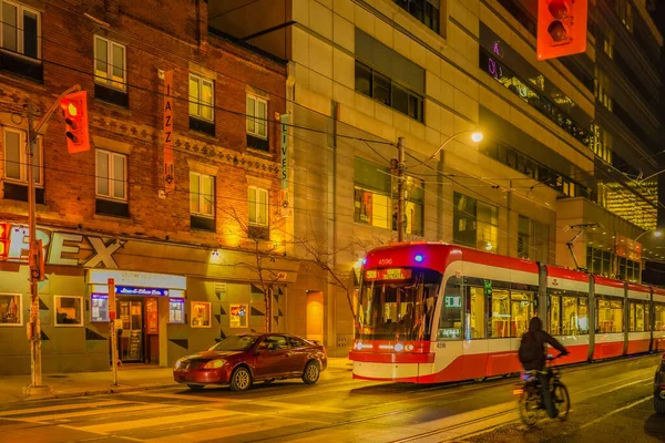 Widok Nocny Toronto Kanada Miejsce Fotografowania Toronto — Zdjęcie stockowe