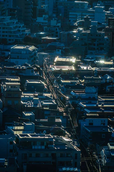 Wilayah Perumahan Shinjuku Dan Pemandangan Malam Hari Lokasi Penembakan Shinjuku — Stok Foto