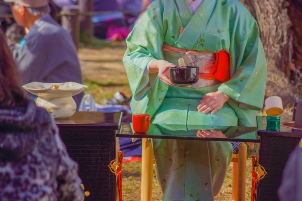 Зображення Чайної Церемонії Японський Чай Місце Зйомок Kohoku Yokohama — стокове фото