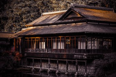 Eski özel evin resmi. Çekim yeri: Naka -ku, Yokohama -shi