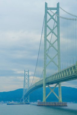 Akashi Boğazı Köprüsü. Çekim yeri: Akashi Şehri, Hyogo Bölgesi