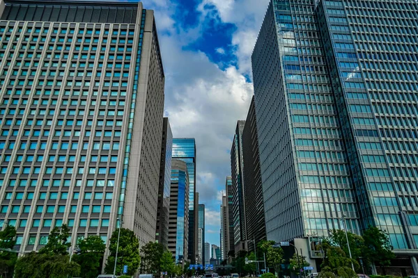 Kantoordistrict Otemachi Schietplaats Chiyoda Wijk Tokio — Stockfoto