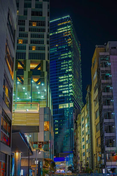 Vista Noturna Shibuya Localização Tiro Shibuya Tóquio — Fotografia de Stock