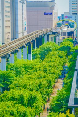 Tachikawa Sunsan Yolu. Çekim yeri: Tachikawa Şehri, Tokyo