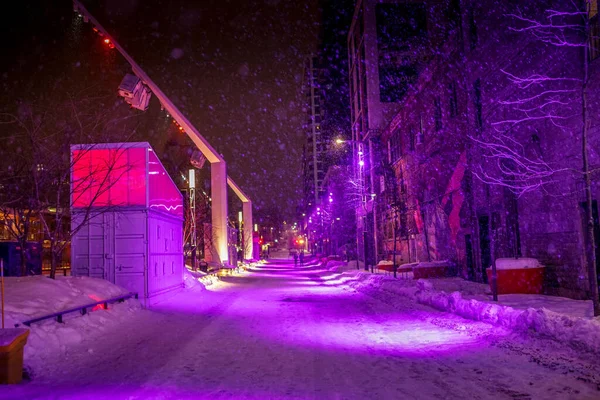 Montreal gece görüşü (Kanada). Çekim Konumu: Montreal, Kanada