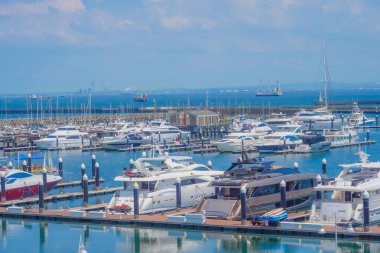Yokohama Bayside Marina. Çekim yeri: Kanazawa -ku, Yokohama