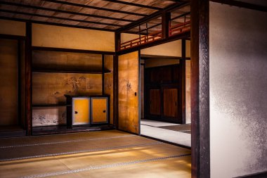 Japon evleri için Japon tarzı bir oda. Çekim yeri: Naka -ku, Yokohama -shi