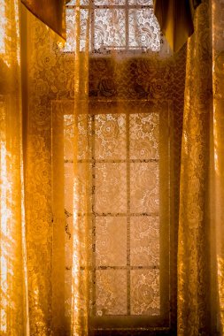 Batı tarzı pencere ve perdeler. Çekim Konumu: Toronto