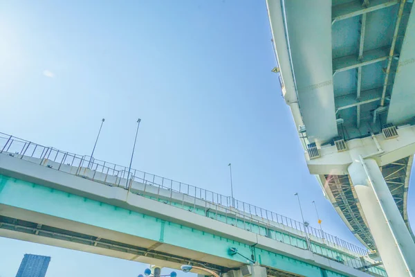 高速道路の高架線 撮影場所 東京都京都 — ストック写真