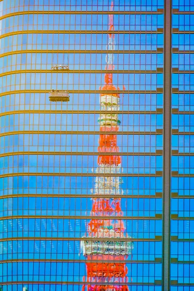 Tokyo Tower Window Souji Shooting Location Minato Tokyo — Stock Photo, Image