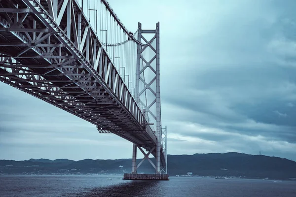 Міст Протоки Акаші Місце Зйомки Місто Акасі Префектура Хіого — стокове фото