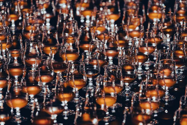 Stor Mængde Vin Glas Skydested Minato Tokyo - Stock-foto