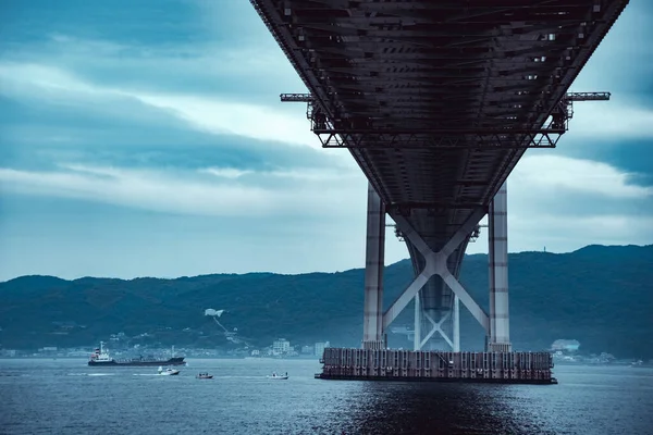 Brücke Über Die Akashi Straße Drehort Stadt Akashi Präfektur Hyogo — Stockfoto