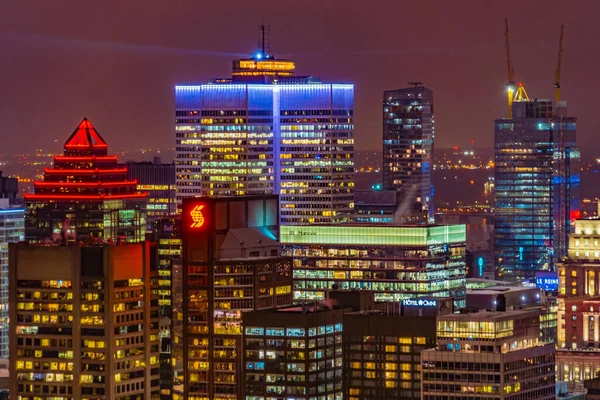 Montreal Éjszakai Kilátás Kondicionáló Lövöldözés Helye Montreal Kanada — Stock Fotó