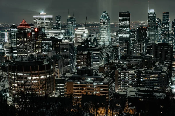 Montreal Nachtzicht Conditionalon Schietplaats Montreal Canada — Stockfoto