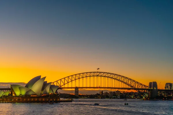 Opera Most Portowy Lokalizacja Fotografowania Australia Sydney — Zdjęcie stockowe