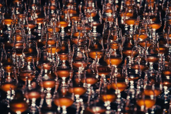 Stor Mængde Vin Glas Skydested Minato Tokyo - Stock-foto