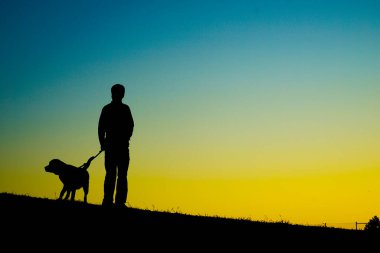 Alacakaranlık ve köpek yürüyüşü. Çekim yeri: Mitaka Şehri, Tokyo