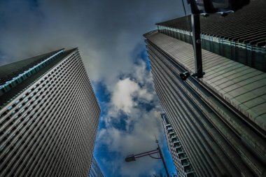 Otemachi ofis bölgesi. Çekim Konumu: Chiyoda Koğuşu, Tokyo