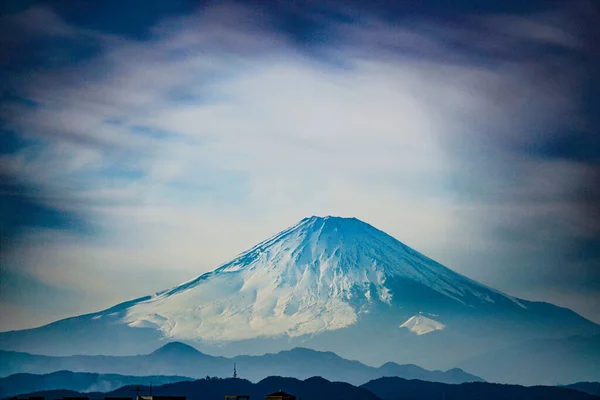 Góra Fuji Miasto Fujisawa Rozmieszczenie Fujisawa City Prefektura Kanagawa — Zdjęcie stockowe